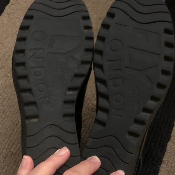 Fly London Ankle patent leather wedge Boots - Picture 9 of 13